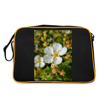 rock cinquefoil Potentilla rupestris - Retro Bag - black/gold - Back