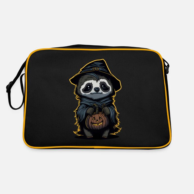 Halloween Sloth - Sloth Witch Retro Bag