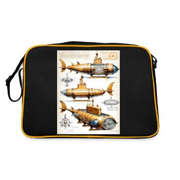 Submarine #2 - Retro Bag - black/gold - Back