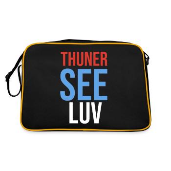 Thunersee Luv - Retro Tasche - Schwarz/Gold - Hinten