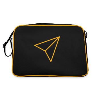 L’avion en papier jaune - Sac Retro - noir/or - Dos