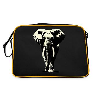 Éléphant - Sac Retro - noir/or - Dos