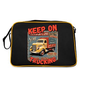 Keep on Trucking 4 - Retro Bag - black/gold - Back