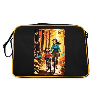 Cadeau de la mère de conception personnalisée - Sac Retro - noir/or - Dos