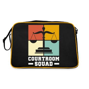 Anwalt Geschenke für Anwälte | Jurist Jura Student - Retro Tasche - Schwarz/Gold - Hinten