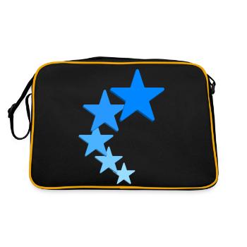 Logo de l’étoile - Sac Retro - noir/or - Dos