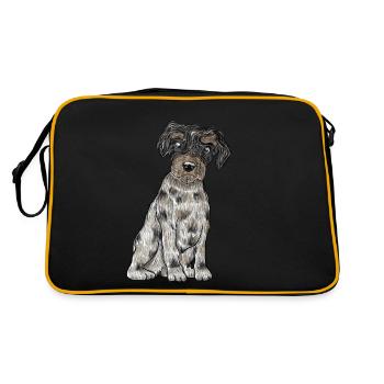 Yorkshire Biewer Terrier - Sac Retro - noir/or - Dos