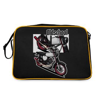 S51 (Tuning) // Illustration - Sac Retro - noir/or - Dos
