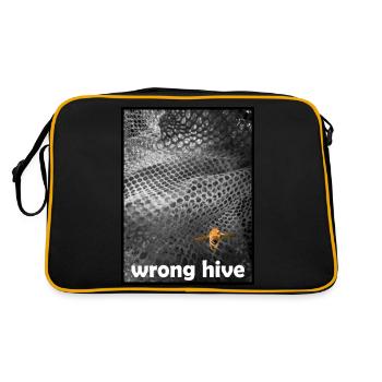 Wrong Hive - Retro Bag - black/gold - Back