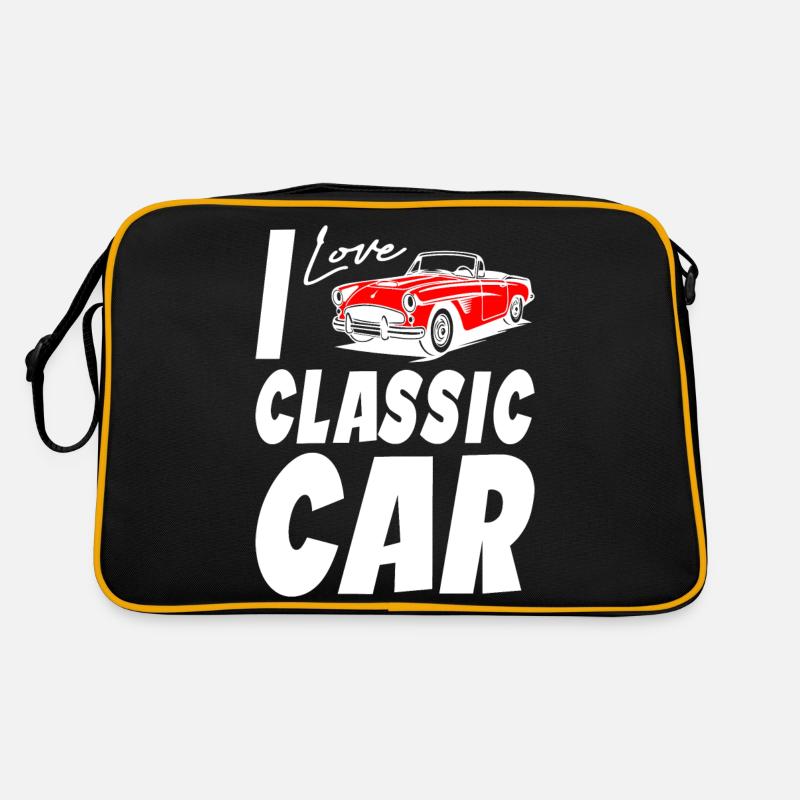 J’aime les voitures classiques Sac Retro