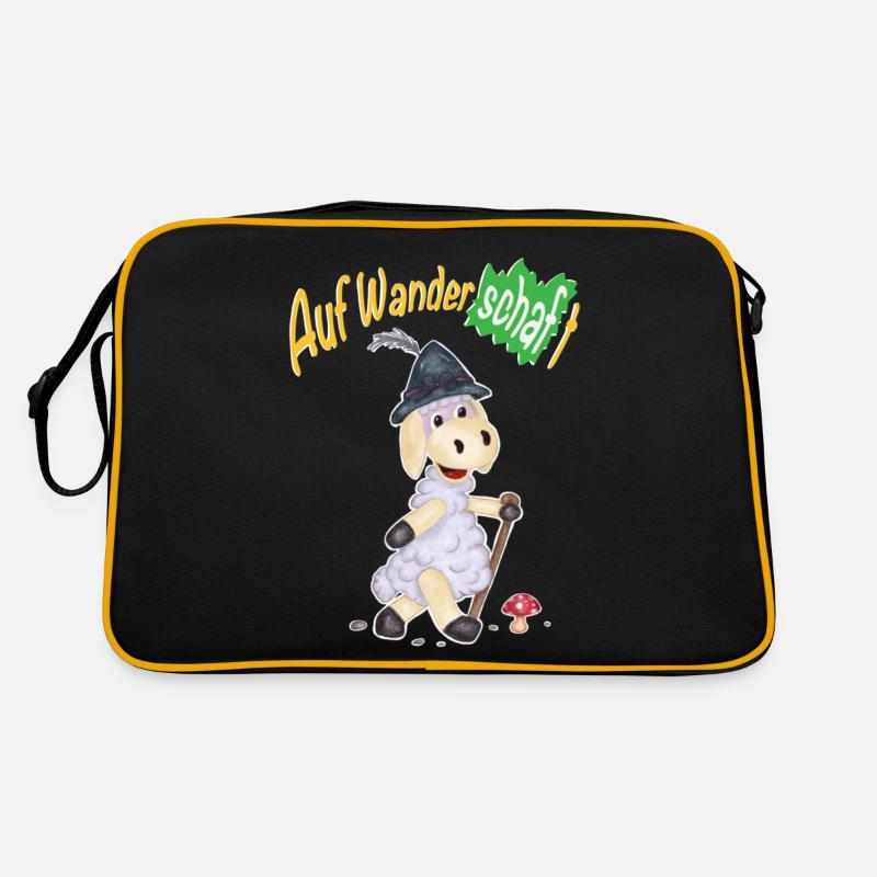 Wandering Sheep - Retro Bag - black/gold