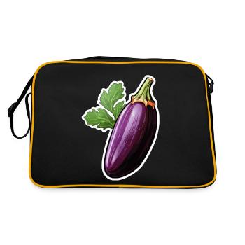 Aubergine - Sac Retro - noir/or - Dos