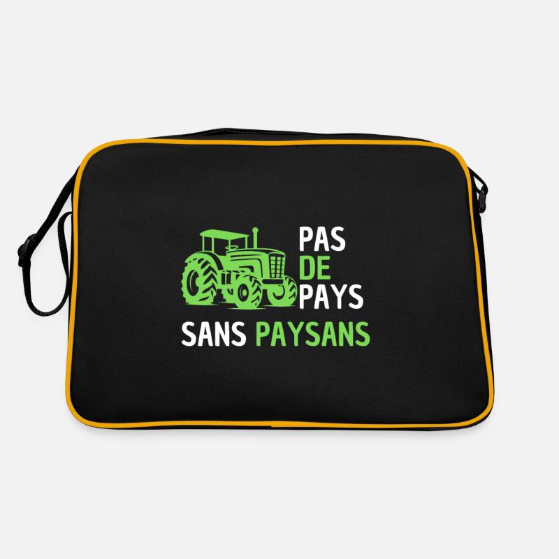 Pas De Pays Sans Paysans Jaune Sac Retro