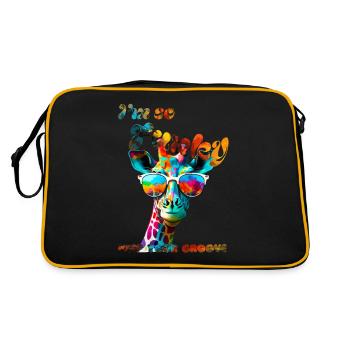 I'm so Funky. Keep your groove. Giraffe - Retro Bag - black/gold - Back