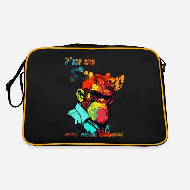 Ich bin so funky. Behalte deinen Groove. Gorilla Retro Tasche