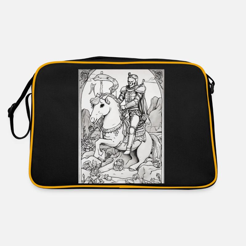 Der Tod auf einem Pferd Retro Tasche