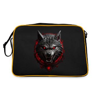 Devil's Wolf - Retro Bag - black/gold - Back