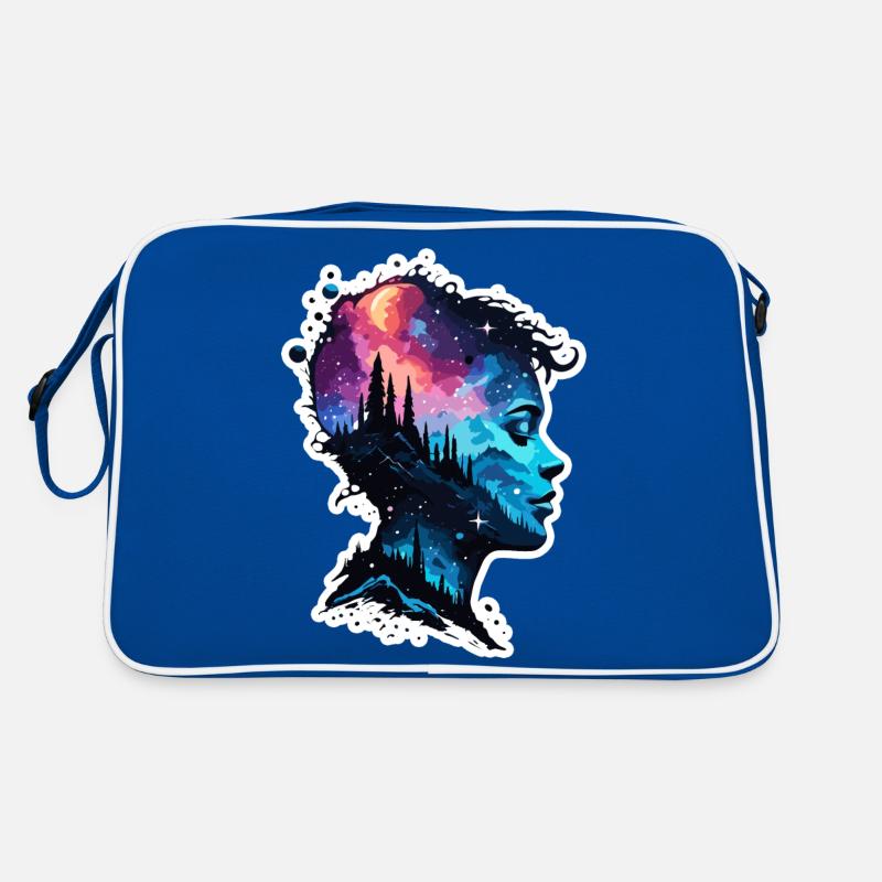 Silhouette / Forest / Portrait / Trees / Person Retro Bag