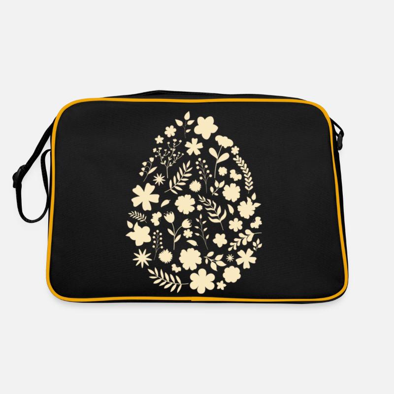 œuf de fleurs / cadeau de pâques Sac Retro