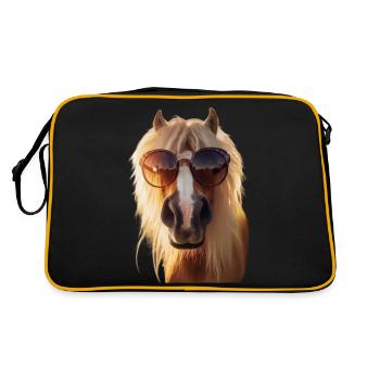 It's cool Haflinger - Retro Tasche - Schwarz/Gold - Hinten