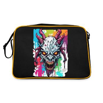Wendigo / Evil Spirit / Possessive / Horror - Retro Bag - black/gold - Back