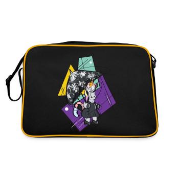 Wave Gothik 2024 - Retro Tasche - Schwarz/Gold - Hinten