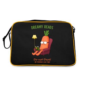 Carrot in a Comfy Chair: The Book Lover's Dream - Retro Bag - black/gold - Back