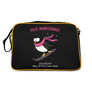 Piste Penguin : le compagnon de dévaleçage des pistes - Sac Retro - noir/or - Dos