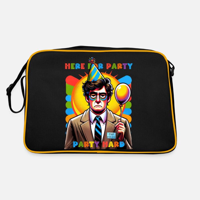 Büroparty-Enthusiasmus scheitert - Retro Tasche - Schwarz/Gold
