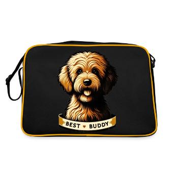 Portrait d’ami fidèle - Sac Retro - noir/or - Dos