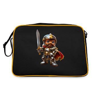 Chevalier Arthur #lovely toons - Sac Retro - noir/or - Dos