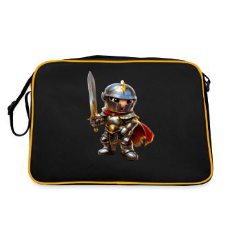 Knight #lovely toons - Sac Retro - noir/or - Dos