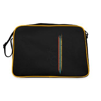 Vélo Gravel pour passionné de cyclisme - Sac Retro - noir/or - Dos