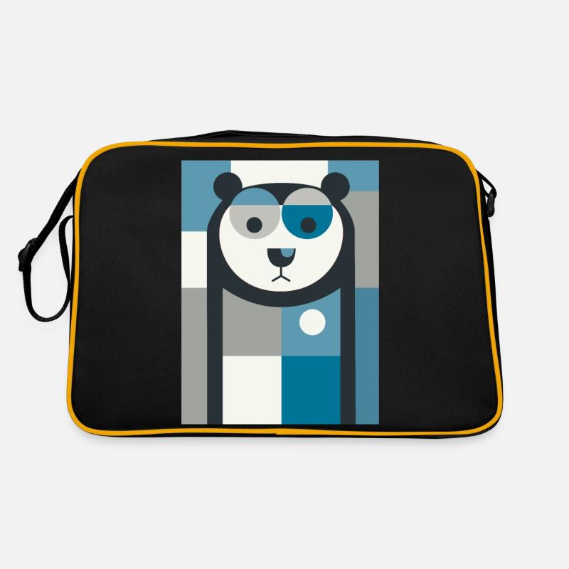 Abstract Bear Retro Bag
