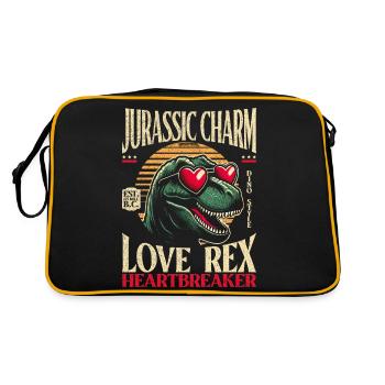 Breloque T-Rex Dinosaure Heartbreaker - Sac Retro - noir/or - Dos