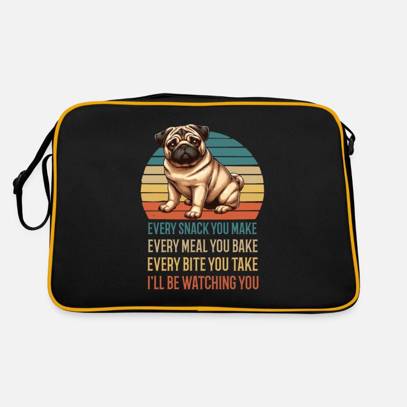 Chaque collation que vous préparez Pugs Propriétaires de carlins Sac Retro