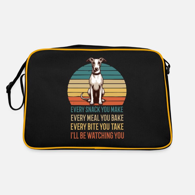 Every Snack you make Whippet Greyhound Whippets Retro Bag