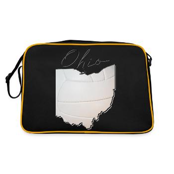 Ohio (United States) | real volleyball | Map Script - Retro Bag - black/gold - Back