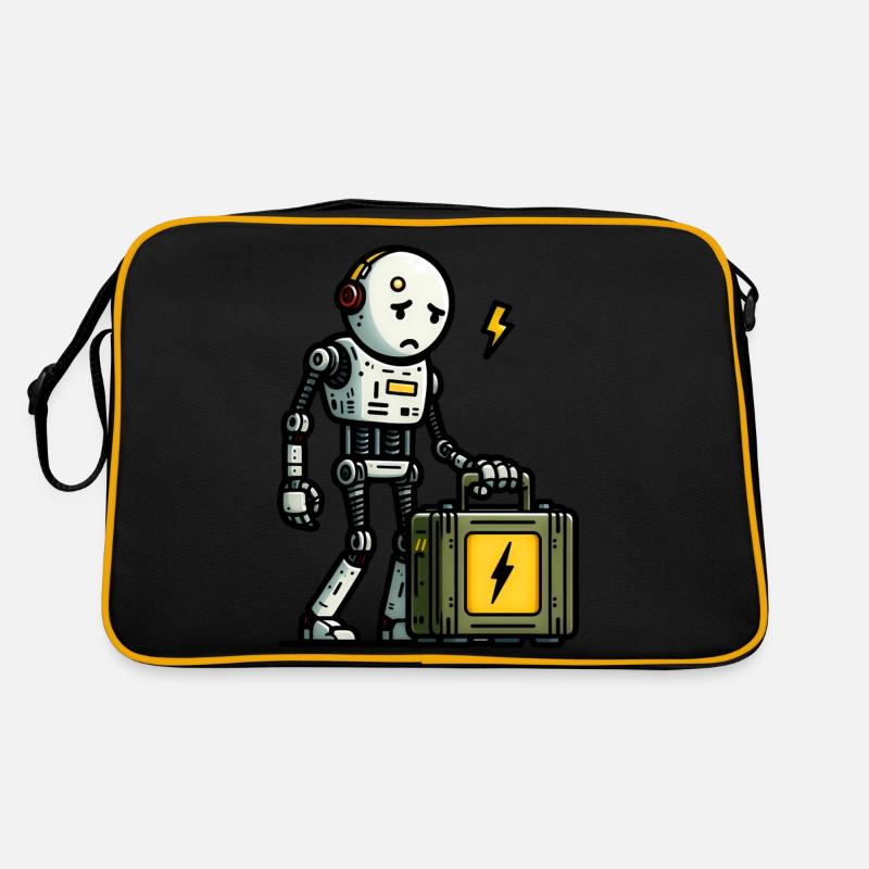 Sad Robot Energy Case Retro Bag
