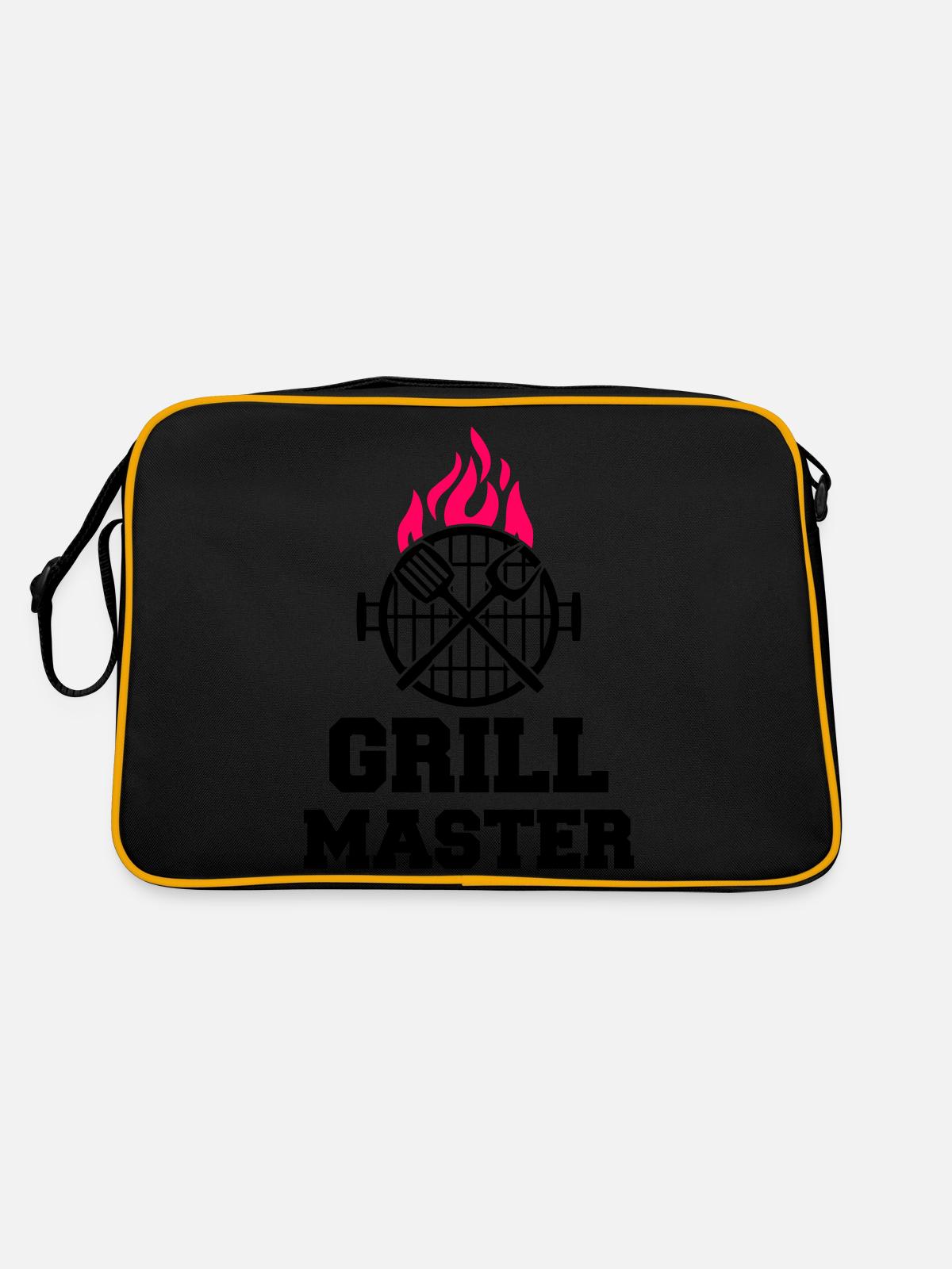 Grill Master - Retro Bag - black/gold - Back