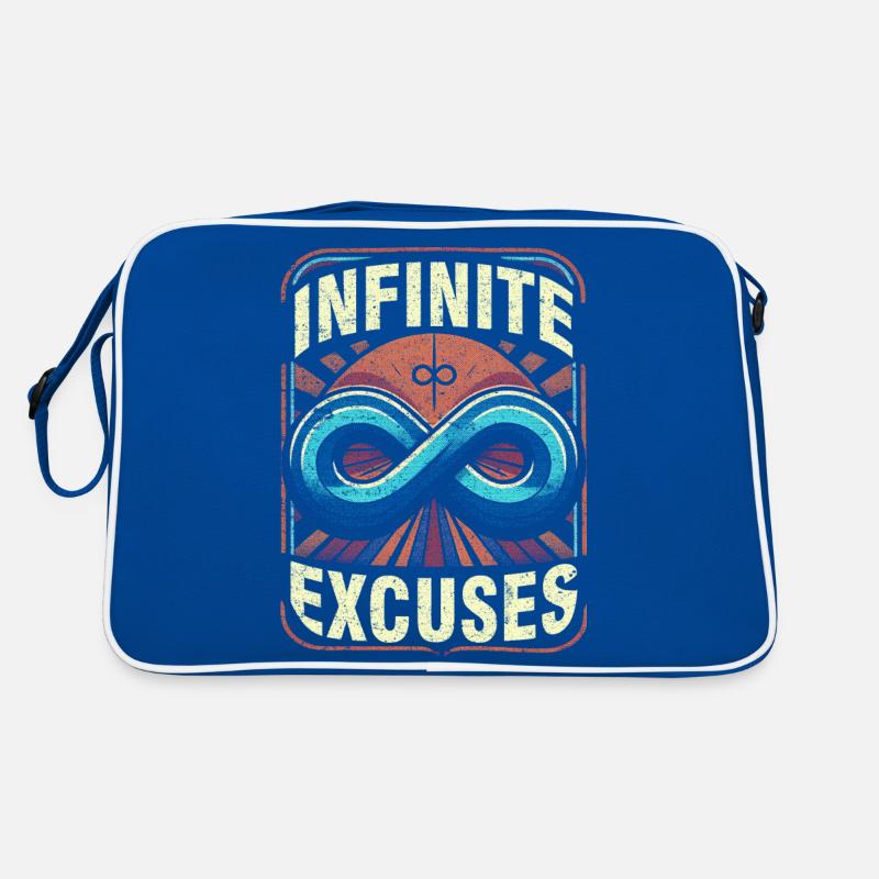 Infinite Excuses Retro Sarcasm & Infinity Symbol Retro Bag