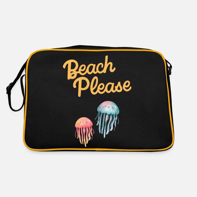 beach please jellyfish Retro Bag