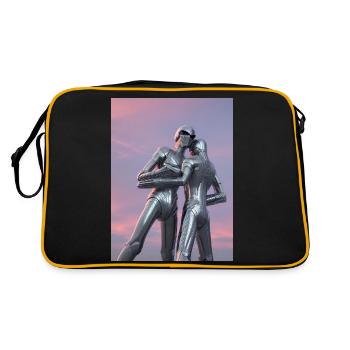 Amour futuriste Câlin Amour futuriste - Sac Retro - noir/or - Dos