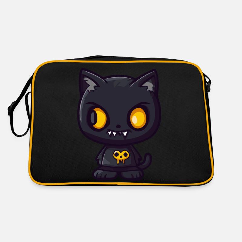 Chat Halloween Bande dessinée drôle Sac Retro