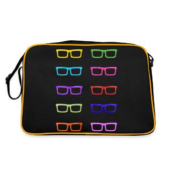 Colourful Glasses - Retro Bag - black/gold - Back