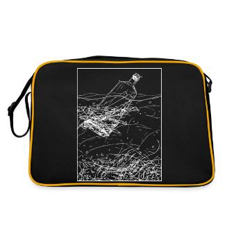 Message dans une bouteille - Sac Retro - noir/or - Dos
