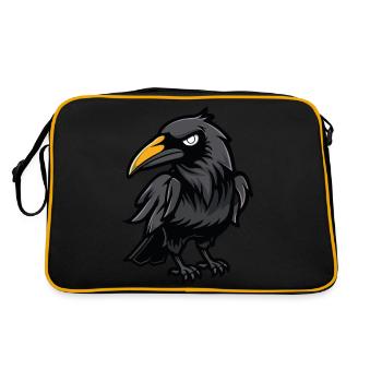 Raven Animal Comic - Retro Bag - black/gold - Back