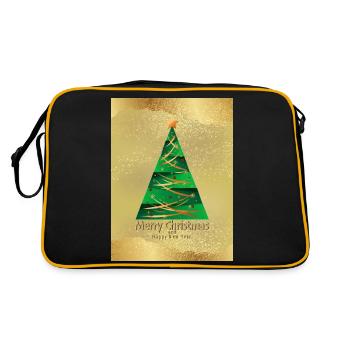 Arbre de Noël festif Salutation Noël festif - Sac Retro - noir/or - Dos