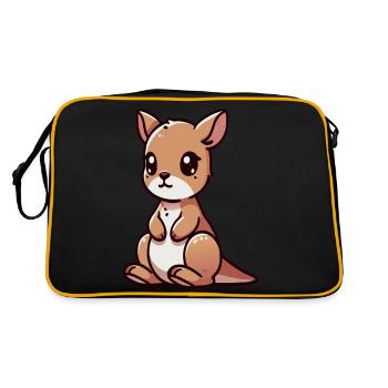 Kangaroo - Retro Bag - black/gold - Back