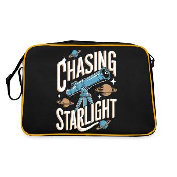 Telescope Astronomy Astrophotography - Retro Bag - black/gold - Back